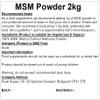 MSM Powder | Methyl Sulfonyl Methane (2kg, 1kg Bag x 2) 100% Pure, Vegan, GMO Free, No Additives view 2
