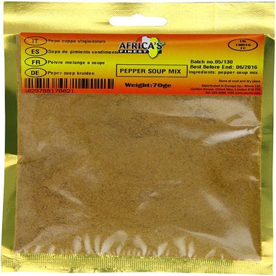 Africa's Finest Pepper Soup Mix 70g Box of 10