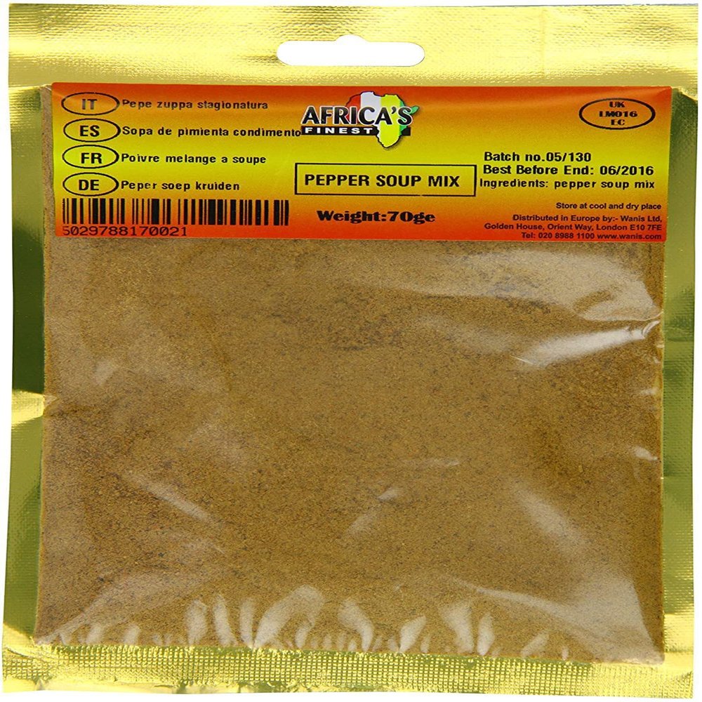 Africa's Finest Pepper Soup Mix 70g Box of 10