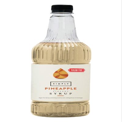 Simply Sugar Free Pineapple Syrup, Low Calorie, Vegan & Nut Free Flavoured Syrup for Coffee, Cocktails & Baking (1 Litre)