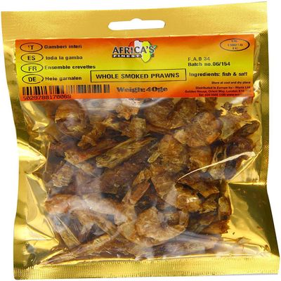 Africa's Finest Whole Smoked Prawns 40g Box of 10