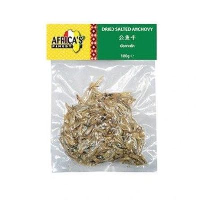 Africa's Finest Dried Salted Anchovy Raw 100g Box of 12