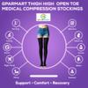 GPARMART Class 2 23-32mmHG Medical Compression Socks for Varicose Veins Edema Leg Pain Swollen Feet Spider Veins Unisex, Black, XXL view 2