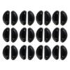 12 Pairs Adhesive Eye Glasses Nose Pads, D Shape Stick on Anti-Slip Soft Silicone, Black/White Adhesive Nose Pads Glasses Nose Pad for Glasses, Eyeglasses and Sunglasses view 1
