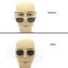 12 Pairs Adhesive Eye Glasses Nose Pads, D Shape Stick on Anti-Slip Soft Silicone, Black/White Adhesive Nose Pads Glasses Nose Pad for Glasses, Eyeglasses and Sunglasses view 4
