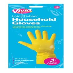 Set of Medium Household Cleaning Gloves and Blue 2 Ply Embossed Centrefeed Tissue Paper| Kitchen, Industries, Commercial, Gardening