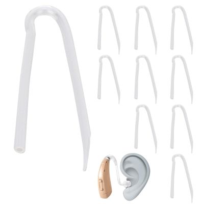 10pcs Hearing Aid Tubes, Flexible Hearing Aid Tubing Replacement Professional Hearing Aid Supplies for Seniors(3.3*2.0mm)