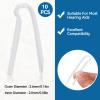10pcs Hearing Aid Tubes, 3.6 x 2mm Soft Flexible PVC BTE Earmold Hearing Aid Tubing Replacement Hearing Amplifiers Ear Tubes for Hearing Aids view 2