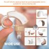 10pcs Hearing Aid Power Domes, Medium 8mm Soft Silicone Open Domes Hearing Aid Ear Tips Hearing Aid Open Dome Earbud Black Layer Earplugs Replacement Parts view 3