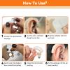 10pcs Hearing Aid Power Domes, Medium 8mm Soft Silicone Open Domes Hearing Aid Ear Tips Hearing Aid Open Dome Earbud Black Layer Earplugs Replacement Parts view 4