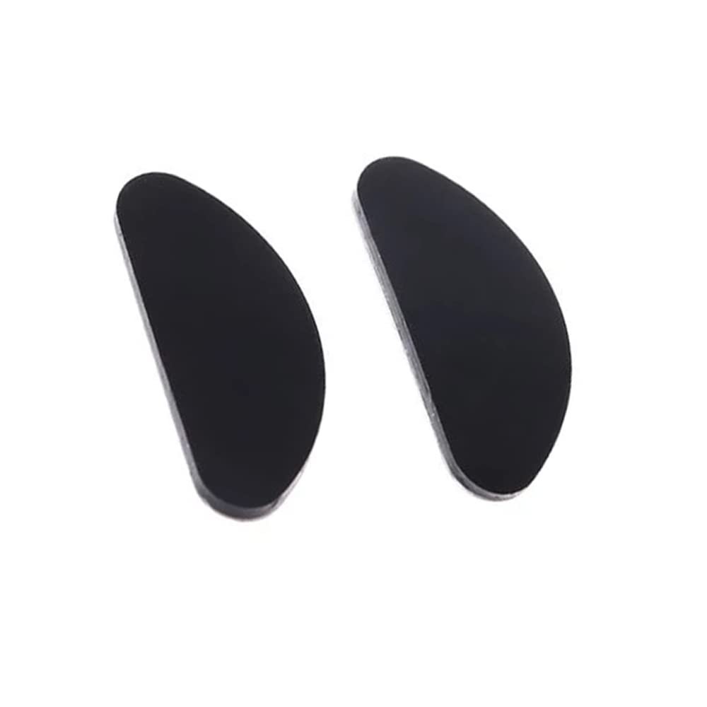 20 Pairs Adhesive Eye Glasses Nose Pads,2 Sizes Eye Glasses Nose Pads Replacements Nose Pad for Glasses Bridge, D Shape Anti Slip Nose Pads for Eyeglasses Sunglasses Clear/Black