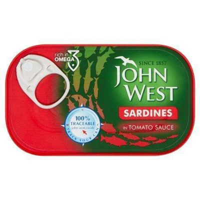 John West Sardines in Tomato Sauce 120g Box of 12