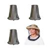 4 Pcs Premium Mosquito Head Net Mesh, Extra Fine Holes, Insect Netting, Bug Face Shield, Soft Durable Fly Screen, Protection for no See um Midges Gnats, Carry Bag view 1