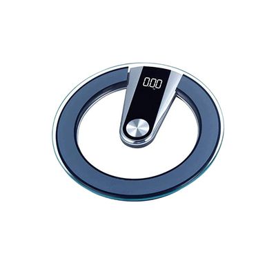 digital smart scale Glass Lcd Bluetooth Scale Round Scale Body Fat Weighing Digital Electronic Personal Scale,for Men Women Children (Size: 13.9 * 13.9inches) bathroom scale