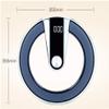 digital smart scale Glass Lcd Bluetooth Scale Round Scale Body Fat Weighing Digital Electronic Personal Scale,for Men Women Children (Size: 13.9 * 13.9inches) bathroom scale view 3