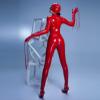 100% Latex Rubber Gummi Red Sexy Tights, Comfort, Fashion, Motorcycle, Cosplay, Party, Hand-Tailored xs-XXL 0.4 mm,Red,S view 4