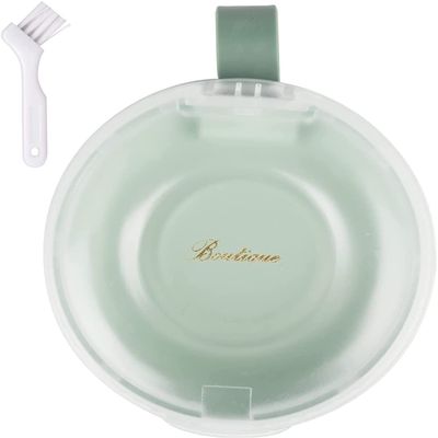 Denture Bath Retainer Case Aligner Case Dental Case Retainer Box Retainer Tool Mouth Guard for Brace Denture Bleaching Trays for Storage and Immersion of Mouthguards (Green)
