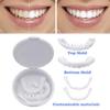 1 Pairs Instant Veneers Dentures Fake Teeth Braces Whitening Cosmetic Tooth Snap On Veneers Teeth Top and Bottom Smile Veneers Teeth Upper and Lower False Teeth for Men and Women view 2