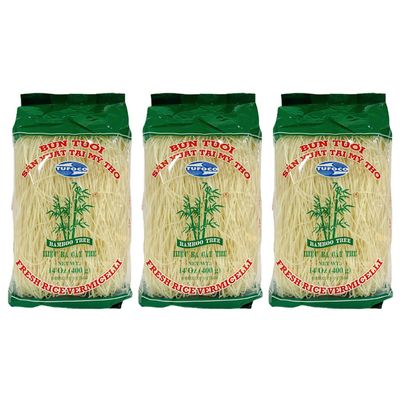 Bamboo Tree Fresh Rice Vermicelli 400g (Pack of 3) - Art Print - Kitchen Wall Art