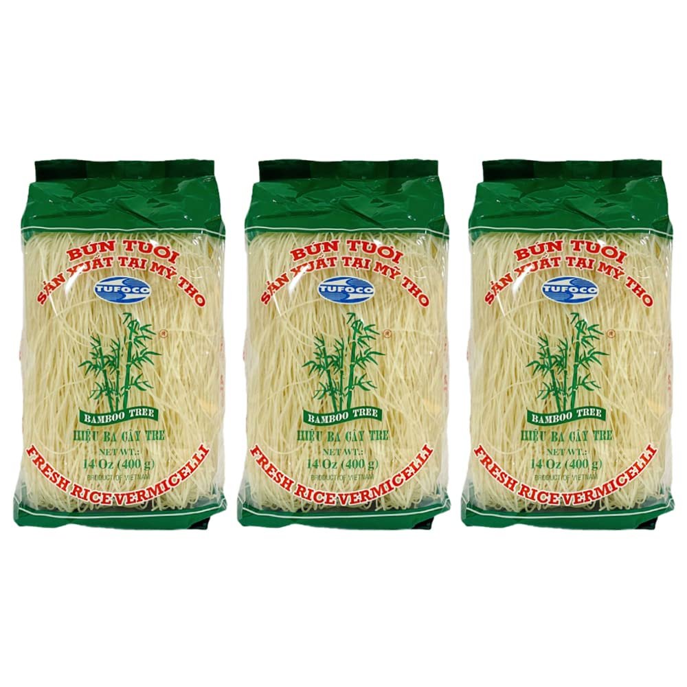 Bamboo Tree Fresh Rice Vermicelli 400g (Pack of 3) - Art Print - Kitchen Wall Art