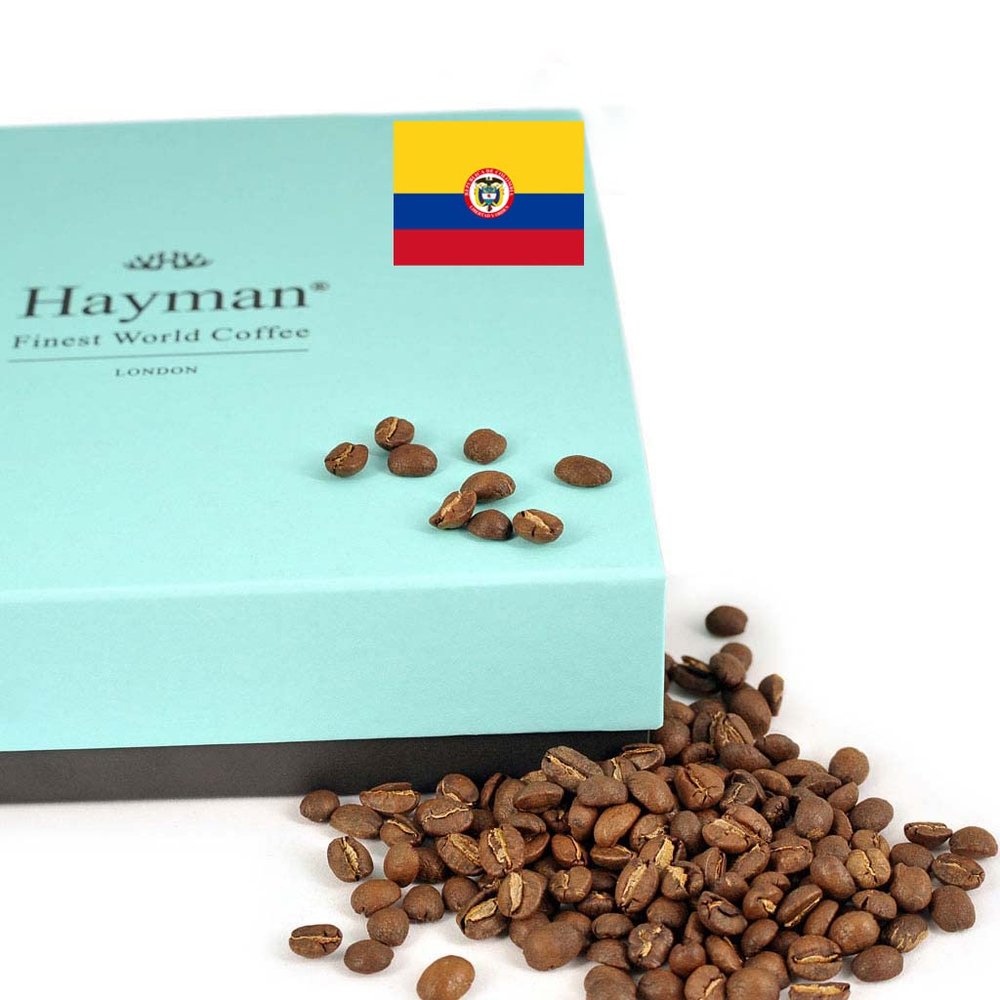 Hayman, 100% Colombia Manos Juntas Specialty Coffee, Whole Bean, Medium Roast, 680g | Fresh Roasted Colombian Coffee Beans