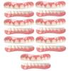 Dentures Silica Top Bottom Dental Prostheses Lnstant Repair of Cracked or Missing Dental Prosthesis Cosmetic Natural Color Temporary Prosthesis Teeth Veneer,7 Pairs view 1