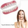 XZLZMD Silica gel Dentures Top Bottom Dental Prostheses Cosmetic Veneer Natural Color Temporary Prosthesis Teeth Lnstant repair of Cracked or Missing Dental Prosthesis for Men And Women,3 pair view 2