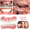 XZLZMD Silica gel Dentures Top Bottom Dental Prostheses Cosmetic Veneer Natural Color Temporary Prosthesis Teeth Lnstant repair of Cracked or Missing Dental Prosthesis for Men And Women,3 pair view 3