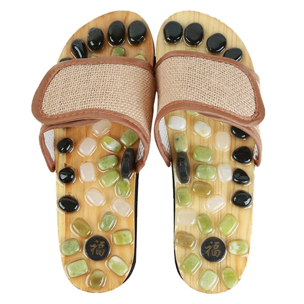 MTFBQ Indoor Slippers Massage Slippers Sandals for Woman Mens Acupressure Reflexology Foot Massager Slides Non-slip Shower Shoes Relieve Plantar Fasciitis Pain, Mom and Dad Gifts