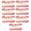 XZLZMD Silica gel Dentures Top Bottom Dental Prostheses Cosmetic Veneer Natural Color Temporary Prosthesis Teeth Lnstant repair of Cracked or Missing Dental Prosthesis for Men And Women,7 pair view 1