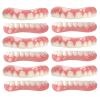 XZLZMD Silica Prosthesis Teeth Cosmetic Natural Color Lnstant Veneers Reusable Top Bottom Dentures Perfect Smile Veneer Dental Prosthesis,6 pairs view 1