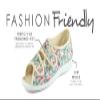 Fashion Friendly Lexi - Rose Twin Touch Fastening Shoe Navy Size 5 view 3