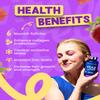 Vitawell Hair Lush Locks Gummies - Hair Growth + Skin + Nails Vitamins Chews | Complex Formula 5000g Biotin + Zinc + Vitamin A, D3, C, B12 | 60 Berry Burst Flavour | Supplement for Men & Women view 2