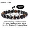 Aport Presents Natural Black Sulemani Hakik Bracelet Crystal Stone 10 Mm Round Bead Bracelet for Reiki and Crystal Stones (Color : Black) #Aport-4286 view 2