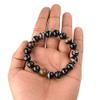 Aport Presents Natural Black Sulemani Hakik Bracelet Crystal Stone 10 Mm Round Bead Bracelet for Reiki and Crystal Stones (Color : Black) #Aport-4286 view 4