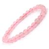 Aport Presents Natural Rose Quartz Bracelet 6 Mm Crystal Stone Bracelet Round Shape for Reiki and Crystal Stones #Aport-4428 view 1