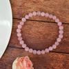 Aport Presents Natural Rose Quartz Bracelet 6 Mm Crystal Stone Bracelet Round Shape for Reiki and Crystal Stones #Aport-4428 view 3
