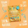 Wibble Jelly Crystals, Orange Natural Jelly Powders, 6 Pack, Low Sugar, Plant-Based, Low Calorie Snack, Healthy Dessert, Serves 4, Vegetarian Jelly Crystals, Vegetarian Jello Powder, Jello, view 3