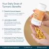 Bettervits Turmeric and Black Pepper Capsules with Boswellia Serrata - 10,000mg Curcumin Supplement | Turmeric Tablets Complex for Joint Support with High Absorption Formula and Vitamin C - 60 Tablets view 2