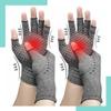 3 Pairs Arthritis Gloves, Pressure Gloves Breathable, Relieve Joint Pain, rheumatoid, arthritis, swelling and tendonitis pain relief, Provide Support and Warmth (With Silicone Dots) (SMALL) view 4