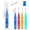 80 Pcs Interdental Brushes, Soft Dental Brushes Dental Brushes Teeth Flossing Brushes Dental Floss Brush for Cleaning Gaps Between Teeth (4 Colors) view 3
