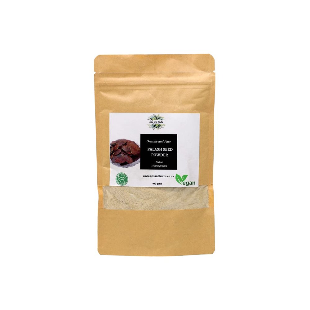 Clean Organic Palash Seed Powder- Butea Monosperma -100% Pure, Clean and Natural (100)