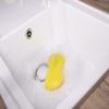 2X Non Scratch Dual Sided Abrasive Polyester Scrubbing Cleaning Pad, Oven/Bathroom/Kitchen Cleaner; Non-Scratch, Dual Sided Reusable Polyester Scourer Sponges for Household Use,Yellow view 2