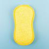 2X Non Scratch Dual Sided Abrasive Polyester Scrubbing Cleaning Pad, Oven/Bathroom/Kitchen Cleaner; Non-Scratch, Dual Sided Reusable Polyester Scourer Sponges for Household Use,Yellow view 4