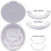 2 Pairs Cosmetic Teeth, Veneers Snap in Teeth - Instant Perfect Smile Clip on Veneers (Work for Top And Bottom) - Perfect Braces To Make White Tooth Beautiful Neat view 4