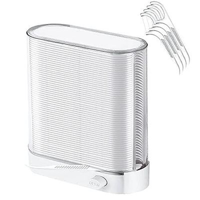 Dental Floss Picks Holy Rose White Dispenser Hygiene and Tidy Pop-up Floss Box 1 Boxs Have 88 Count Tasteless Flossers (1 PC)