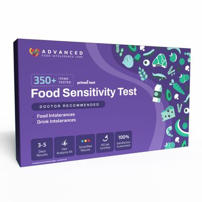 Advanced Food Intolerance Labs AFIL Primal Food & Drinks Sensitivity Home Test Kit for Adults & Kids 350+ Items, Gluten, Dairy Fast Results Holistic Health