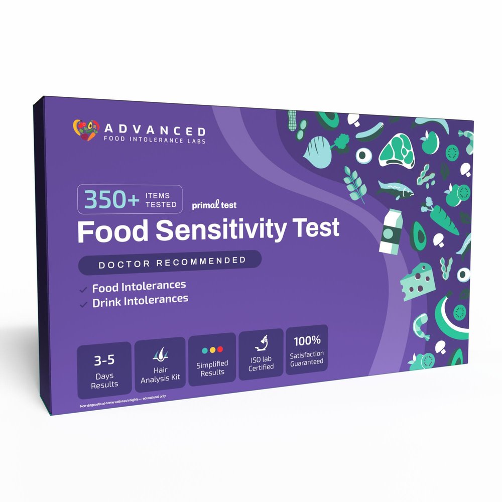 Advanced Food Intolerance Labs AFIL Primal Food & Drinks Sensitivity Home Test Kit for Adults & Kids 350+ Items, Gluten, Dairy Fast Results Holistic Health