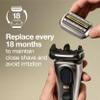 Braun Electric Shaver Head Replacement Part 94M Silver, Compatible with Series 9 Pro and Series 9 Electric Razors for Men view 3