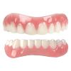 XZLZMD Silica Dentures Top Bottom Dental Prostheses Men And Women Lnstant repair of Cracked or Missing Dental Cosmetic Natural Color Lnstant Veneers,1 pair view 1